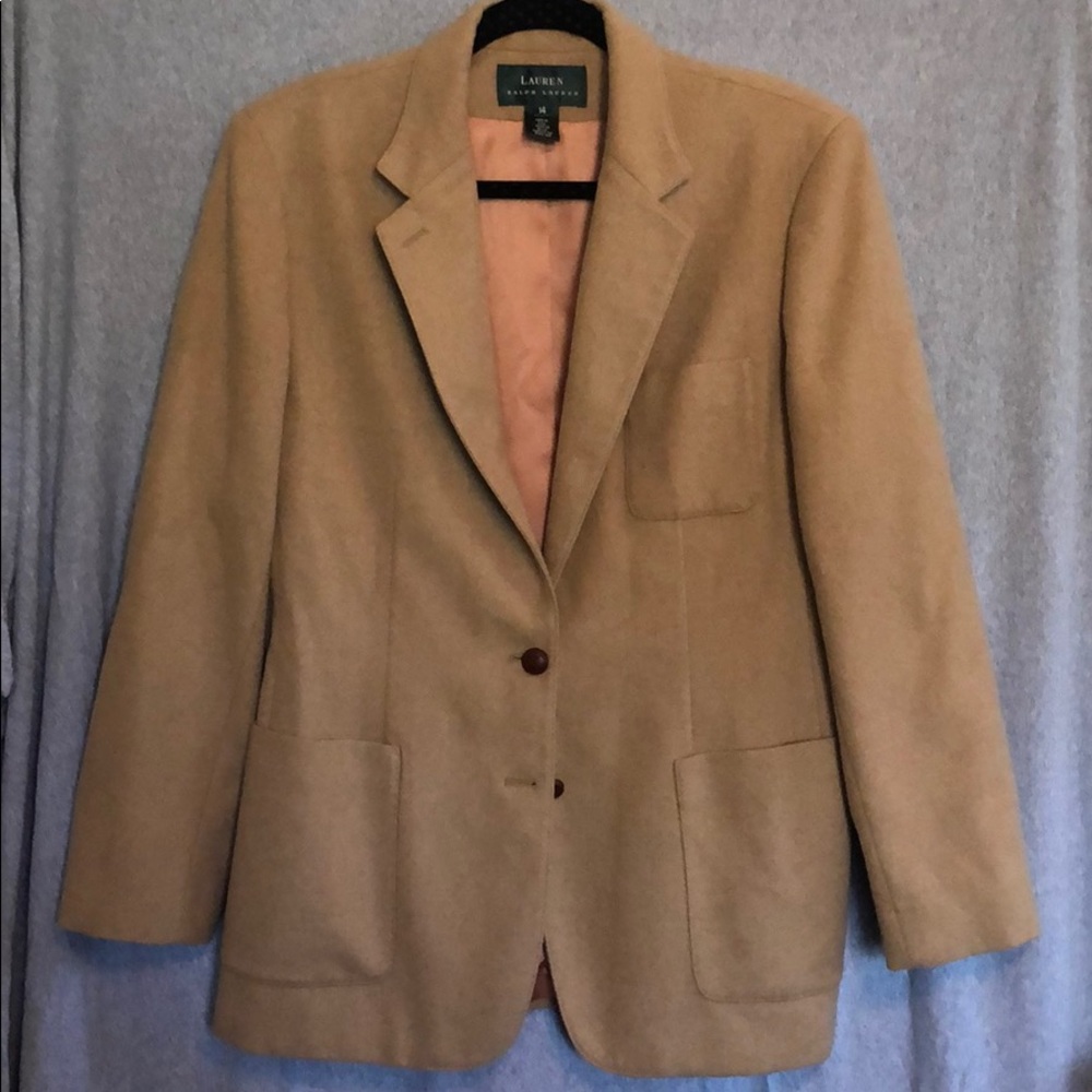 Ralph Lauren green label camel hair blazer